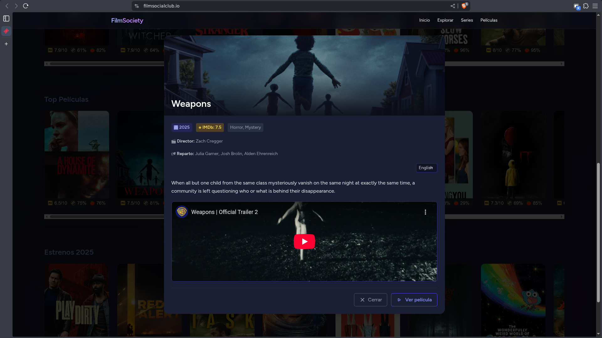 Captura 3 de Film Society